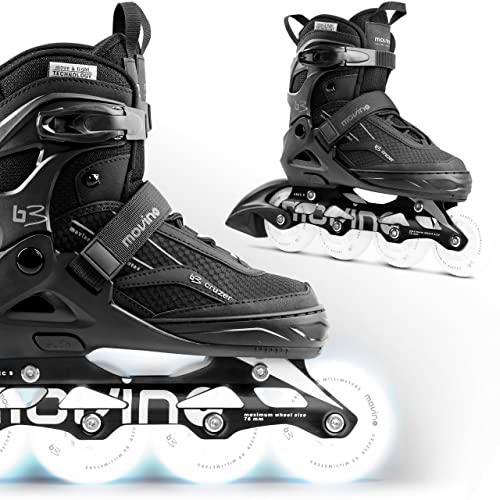 Movino Cruzer B3 | Patines Ajustables | Triple Sistema de fijación | Sistema de ventilación | ABEC-7