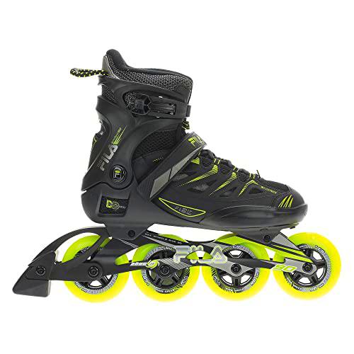 FILA SKATES 010621055 Ghibli 90 Inline Skate Unisex Black/Lime Size EU 39